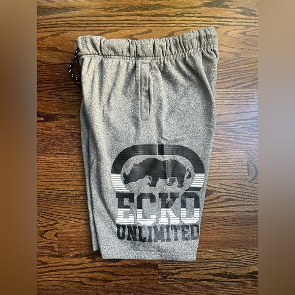 Ecko Unltd. Structural Rhino Fleece Shorts Sz. S grey - Picture 6 of 7